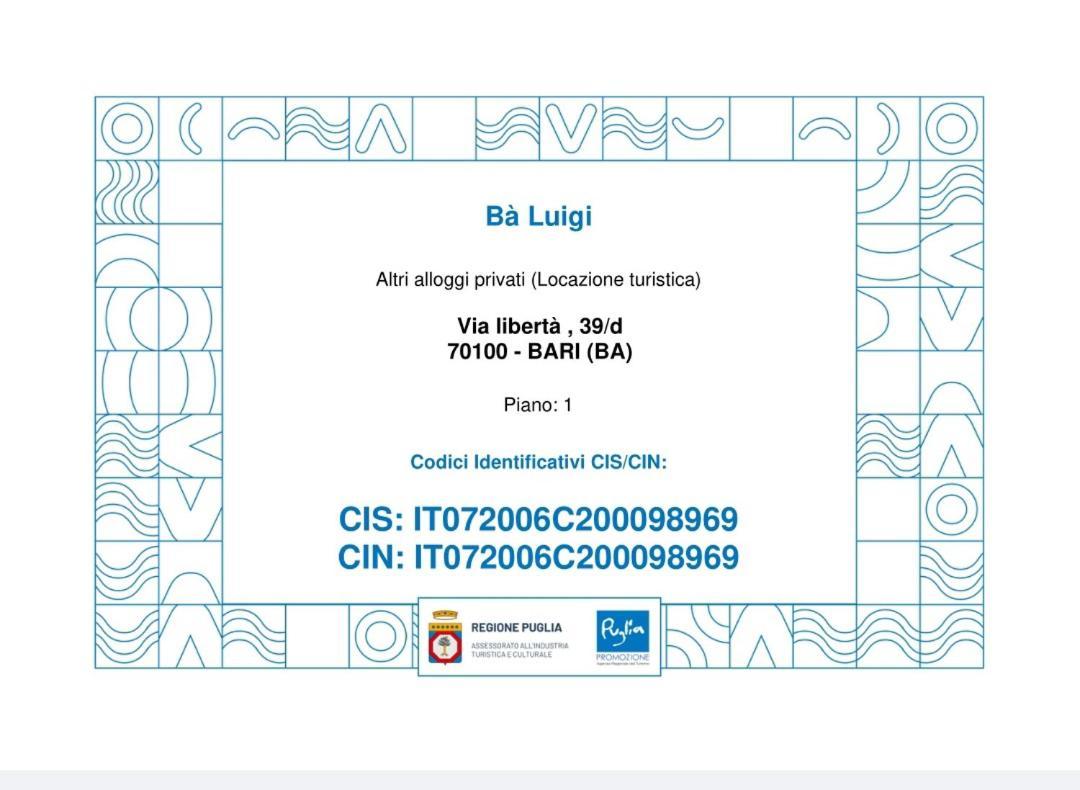 شقة Ba Luigi باري المظهر الخارجي الصورة